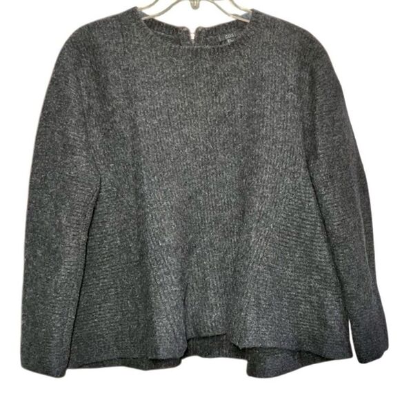 COS A Line Wool Blend Sweater in Dark Grey Heather Women’s M - Picture 1 of 5